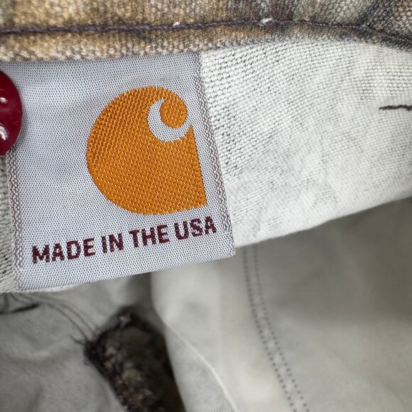 Carhartt Camo Pants Mens 34x32 ACTUAL Realtree Xtra B235-977 Utility Made in USA - Picture 9 of 10